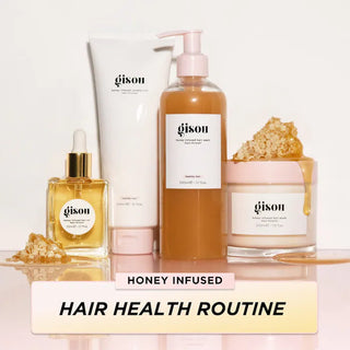 Acondicionador Honey Infused™ - Gisou vista frontal con fondo blanco.