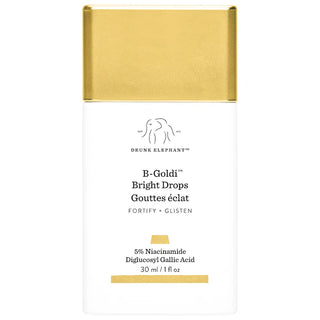 B-Goldi™ Gotas iluminadoras con Niacinamida - Drunk Elephant vista frontal con fondo blanco.
