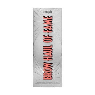 Set para cejas Brow Haul of Fame - Benefit Cosmetics vista frontal con fondo blanco.