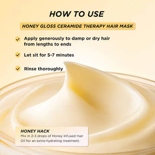 Honey Gloss Ceramide Therapy™ Mascarilla hidratante para cabello - Gisou
