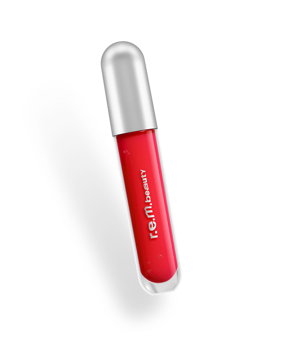 Bálsamo Labial Glossy balm - R.E.M. Beauty vista frontal con fondo blanco.