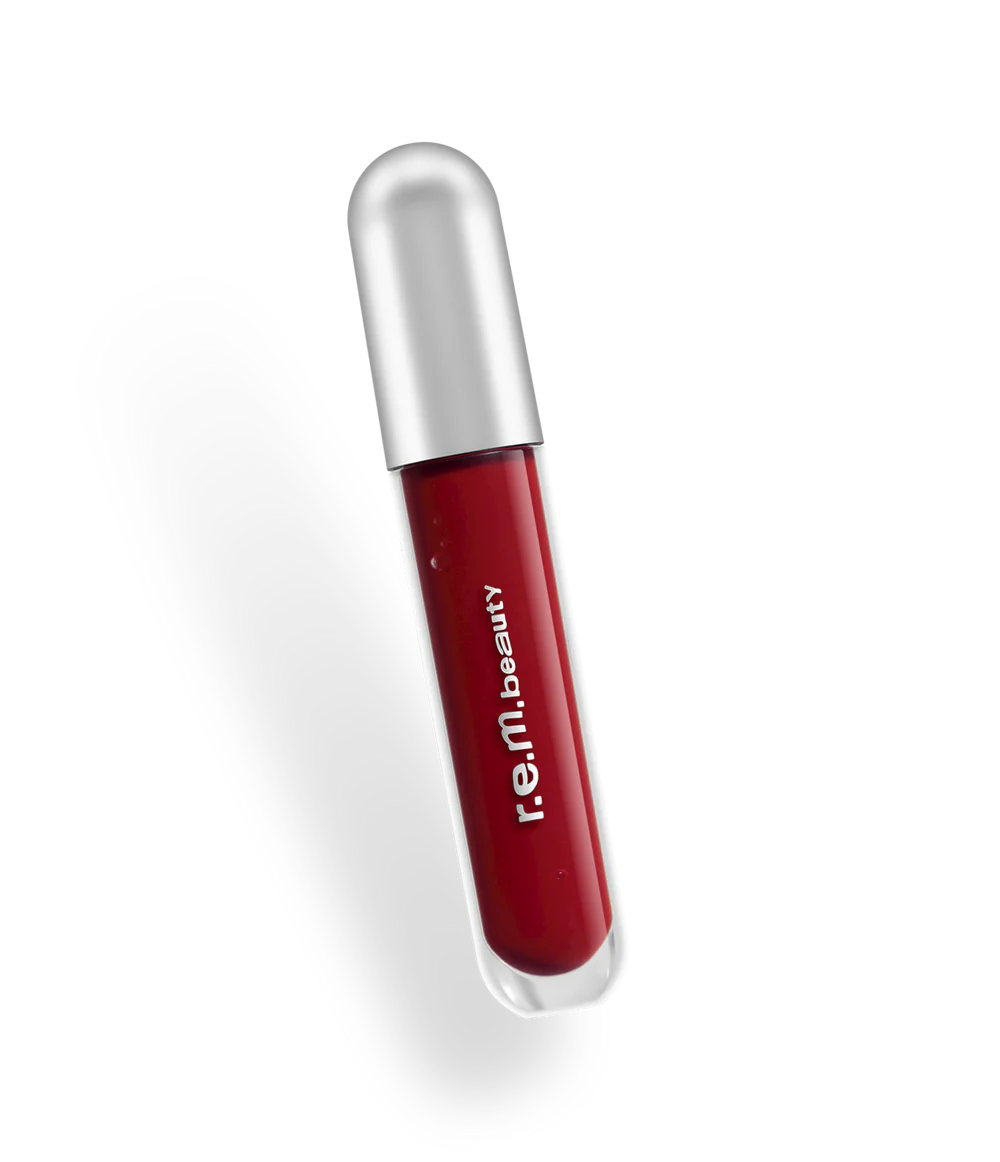 Bálsamo Labial Glossy balm - R.E.M. Beauty vista frontal con fondo blanco.