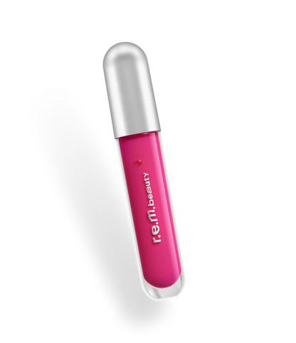 Bálsamo Labial Glossy balm - R.E.M. Beauty vista frontal con fondo blanco.