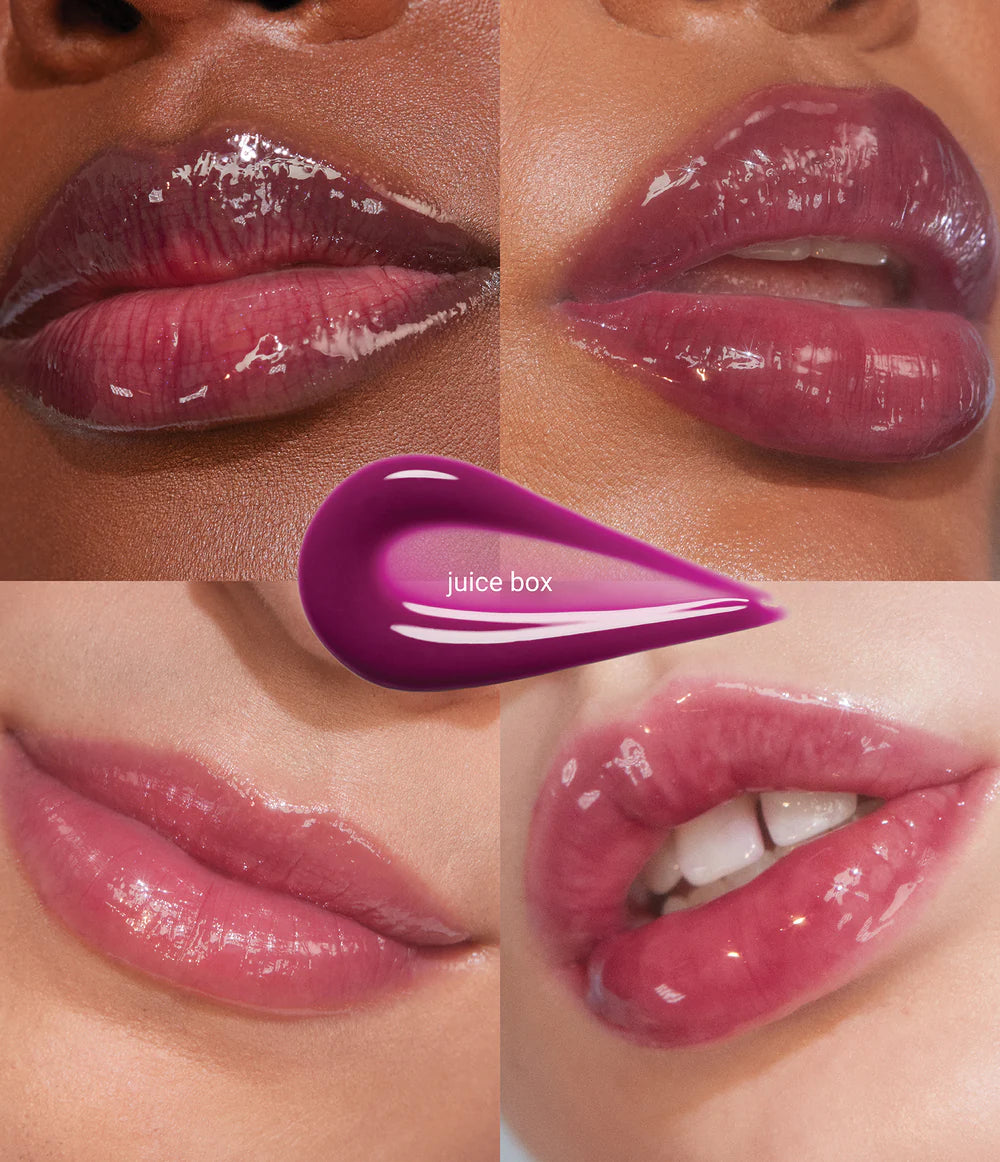 Bálsamo Labial Glossy balm - R.E.M. Beauty vista frontal con fondo blanco.