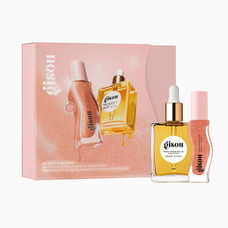 Glossy & Glazed Hair & Lip Oil Gift Set - Gisou