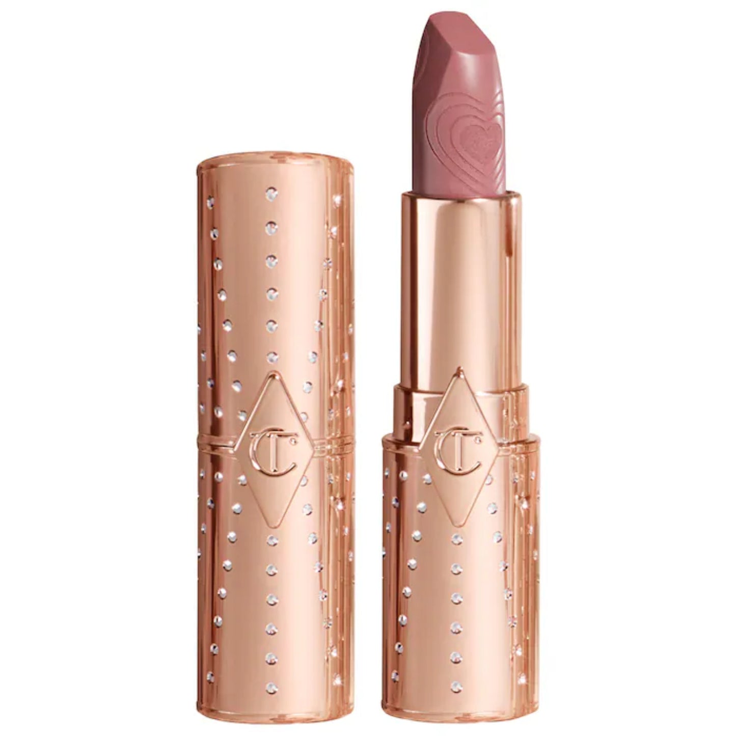 Labial Matte Look of Love Collection - Charlotte Tilbury vista frontal con fondo blanco.