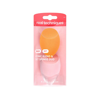 Iconic Blend + Set Makeup Sponge Duo para Bases y Polvos - Real Techniques