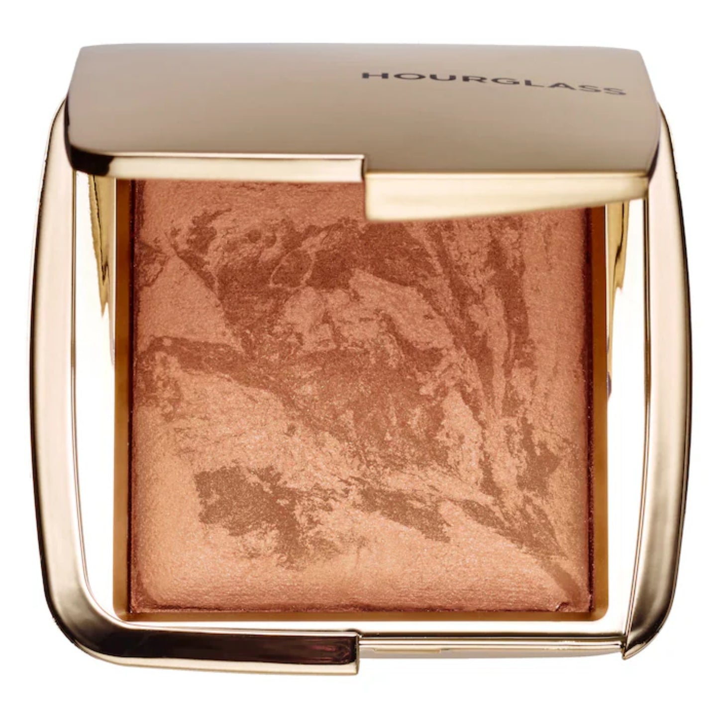 Bronzer Iluminador Ambient Lighting - Hourglass vista frontal con fondo blanco.