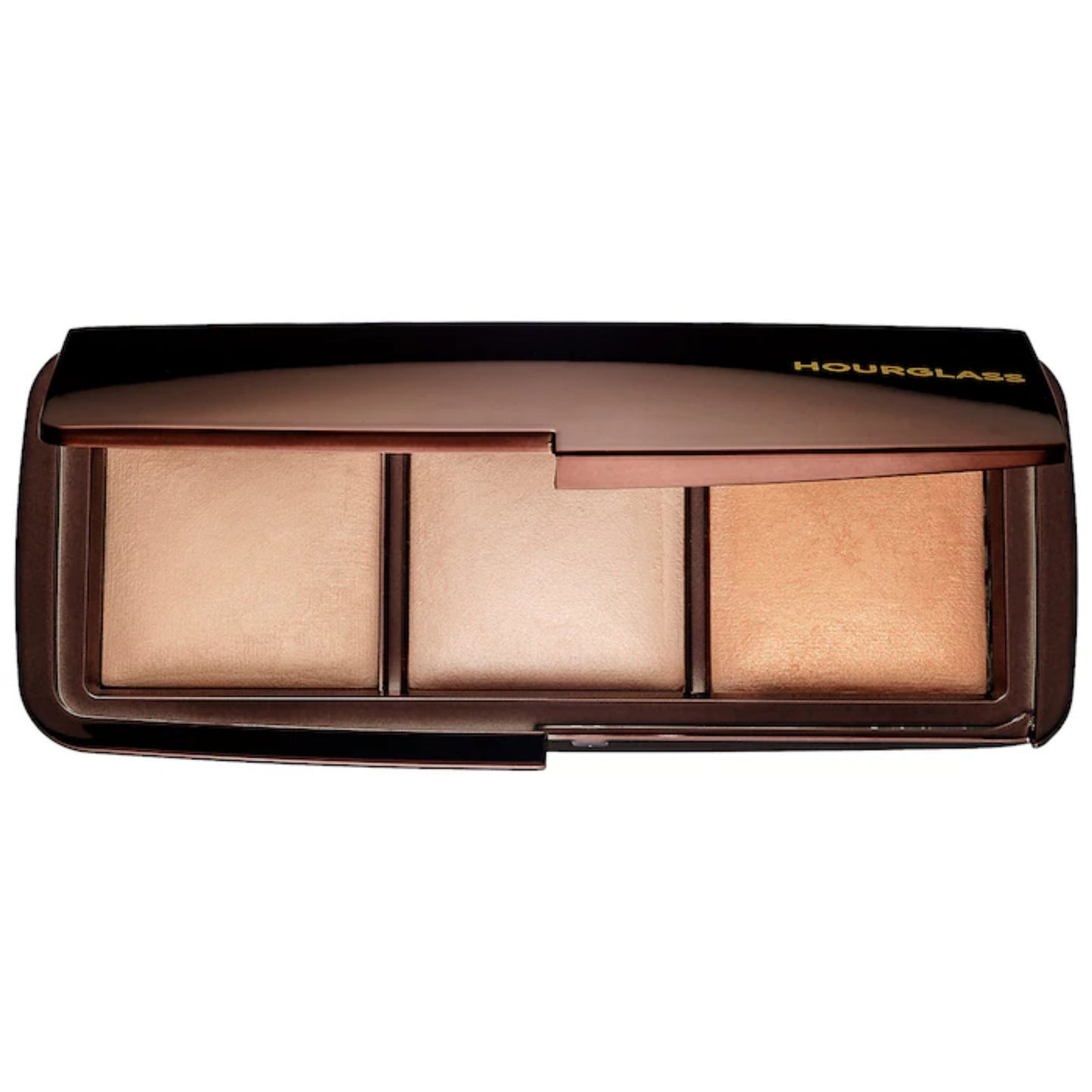 Paleta de Iluminadores Ambient® Lighting Palette - Hourglass vista frontal con fondo blanco.