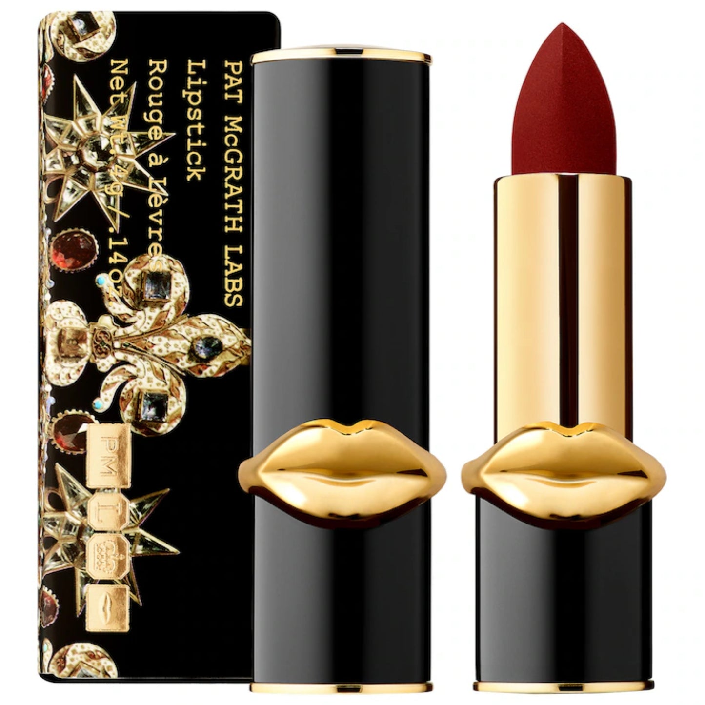 Labial MatteTrance - PAT McGRATH LABS vista frontal con fondo blanco.