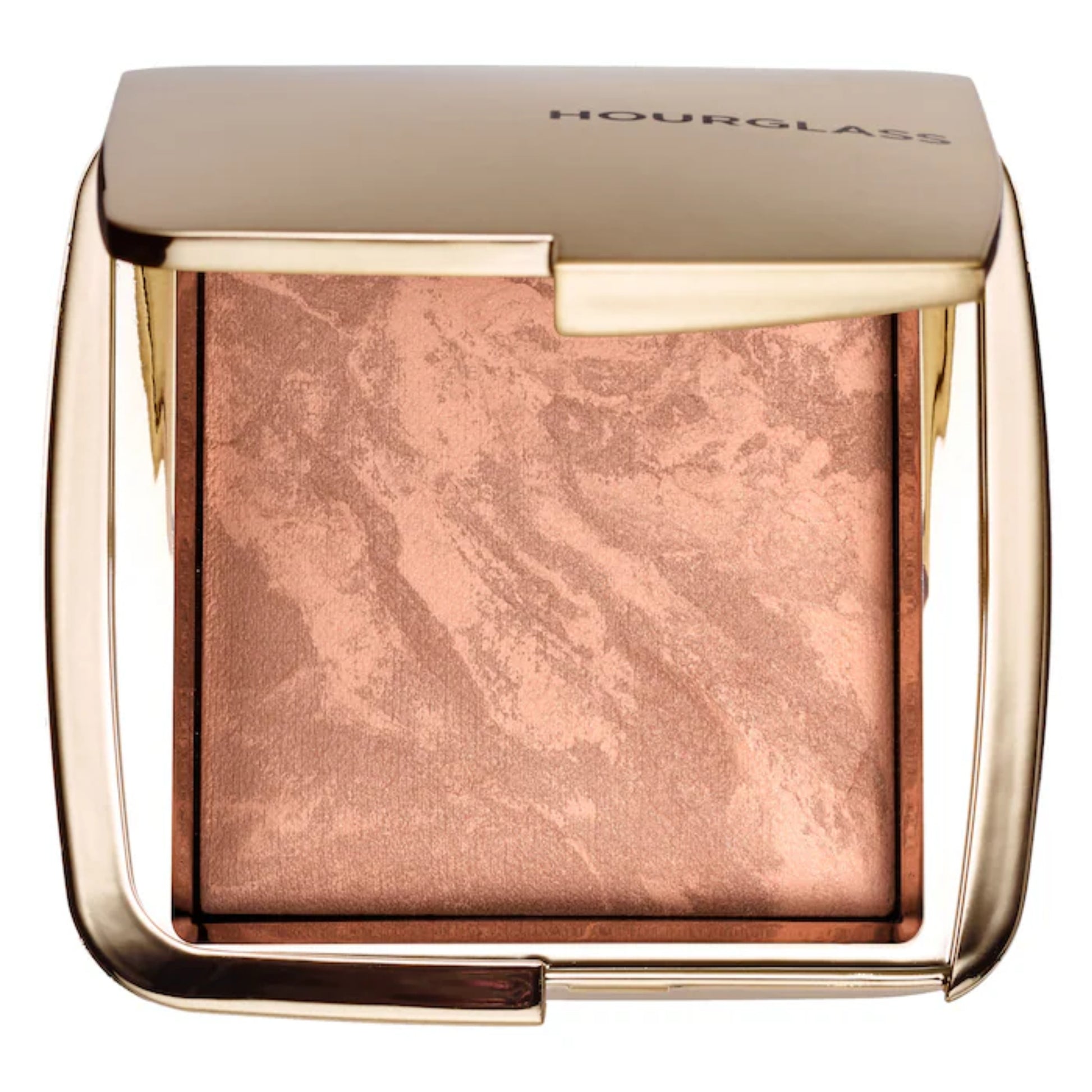 Bronzer Iluminador Ambient Lighting - Hourglass vista frontal con fondo blanco.