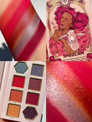Paleta de Sombras Adventurous Aries — Glitter Metallic Palette Horoscope Collection - Sheglam