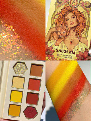 Paleta de Sombras Lively Leo — Glitter Metallic Palette Horoscope Collection - Sheglam