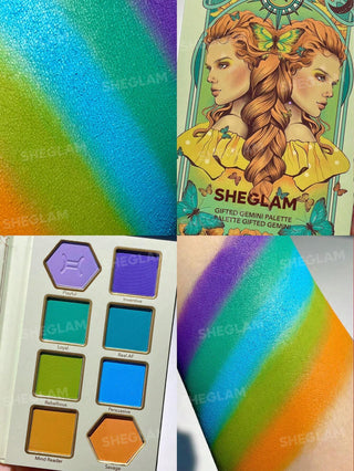 Paleta de Sombras Gifted Gemini — Glitter Metallic Palette Horoscope Collection - Sheglam