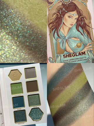 Paleta de Sombras Calm Capricorn — Glitter Metallic Palette Horoscope Collection - Sheglam