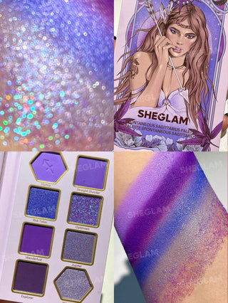Paleta de Sombras Spontaneous Sagittarius — Glitter Metallic Palette Horoscope Collection - Sheglam