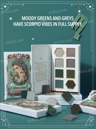 Paleta de Sombras Striking Scorpio — Glitter Metallic Palette Horoscope Collection - Sheglam