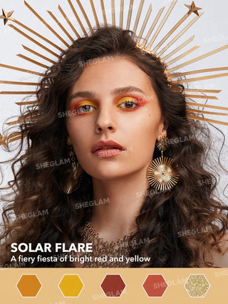 Paleta de Sombras Lively Leo — Glitter Metallic Palette Horoscope Collection - Sheglam