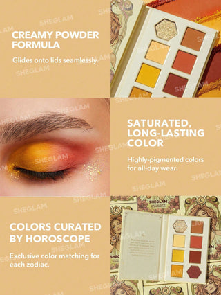 Paleta de Sombras Lively Leo — Glitter Metallic Palette Horoscope Collection - Sheglam