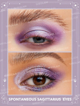 Paleta de Sombras Spontaneous Sagittarius — Glitter Metallic Palette Horoscope Collection - Sheglam