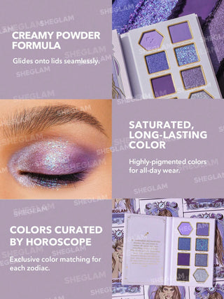 Paleta de Sombras Spontaneous Sagittarius — Glitter Metallic Palette Horoscope Collection - Sheglam