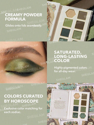 Paleta de Sombras Calm Capricorn — Glitter Metallic Palette Horoscope Collection - Sheglam