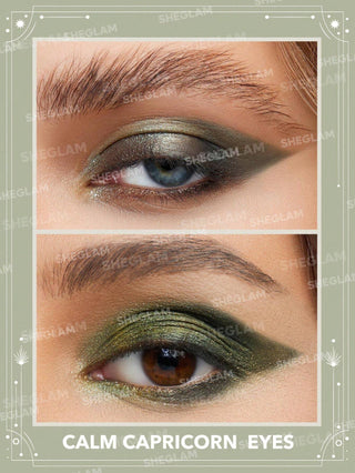 Paleta de Sombras Calm Capricorn — Glitter Metallic Palette Horoscope Collection - Sheglam