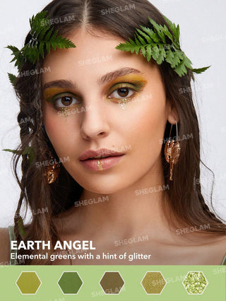 Paleta de Sombras Virtuous Virgo — Glitter Metallic Palette Horoscope Collection - Sheglam