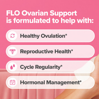 FLO — Apoyo para la salud ovárica: equilibrio hormonal. Con DIM y Ácido fólico - O Positiv Health