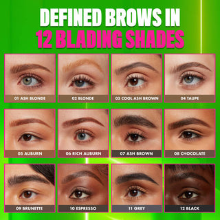 Lápiz de cejas Blade & Shade Nano Brow Pencil - NYX