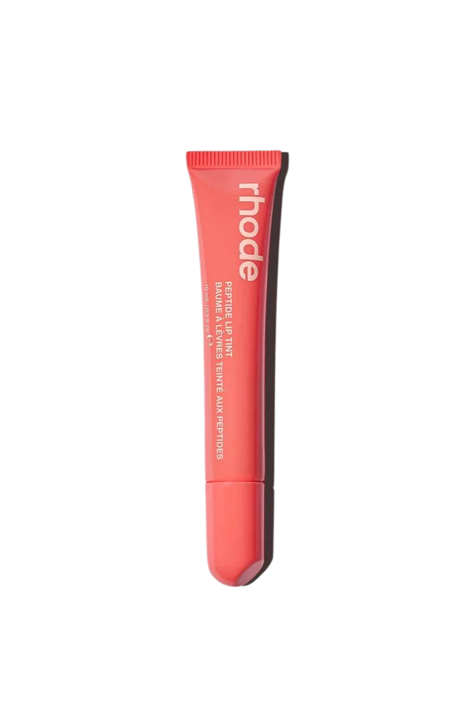 Tinte labial Peptide lip tint THE TINTED LIP LAYER - Rhode Skin vista frontal con fondo blanco.