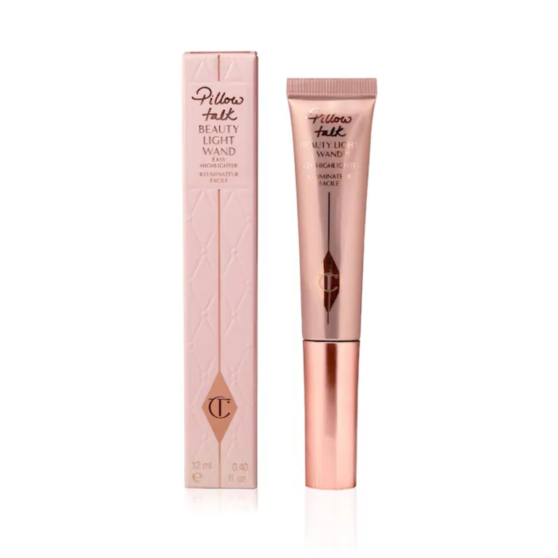 Iluminador Beauty Highlighter Wand - Charlotte Tilbury vista frontal con fondo blanco.