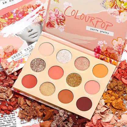 Paleta de Sombras de Ojos Sweet talk™ - ColourPop vista frontal con fondo blanco.