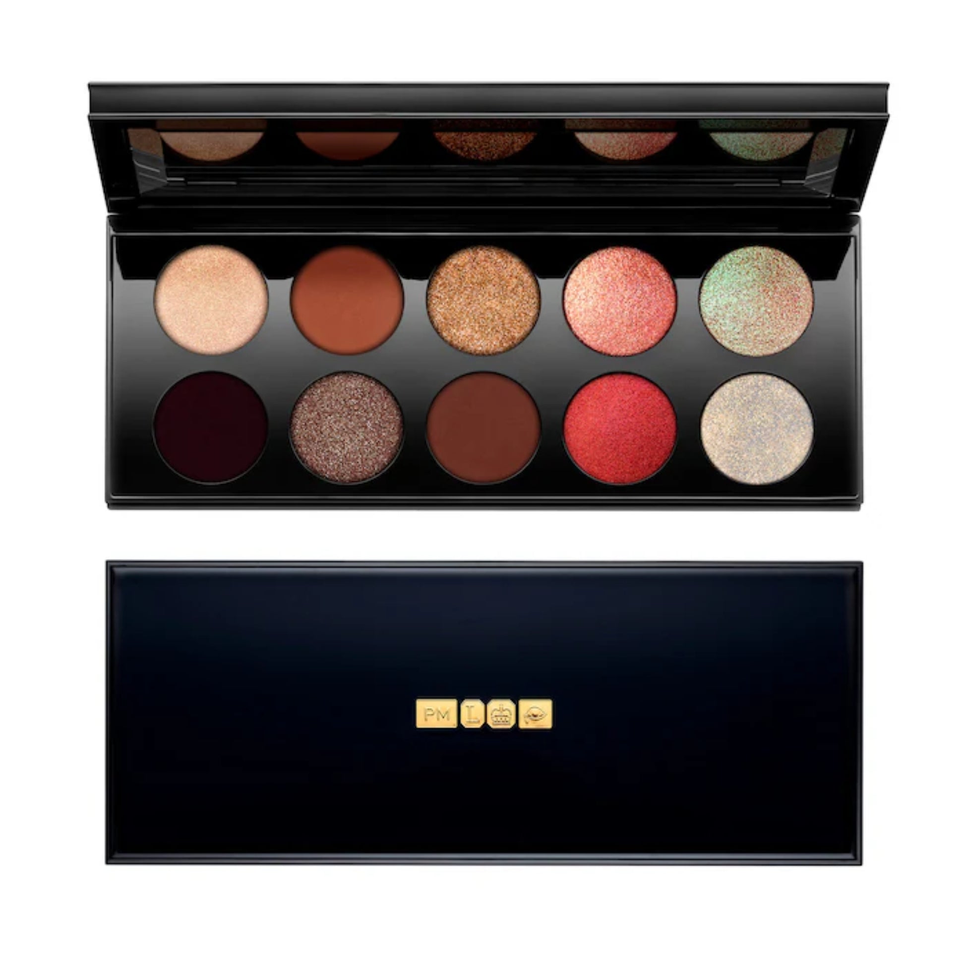 Paleta de Sombras de Ojos Mothership V: Bronze Seduction - PAT McGRATH LABS vista frontal con fondo blanco.