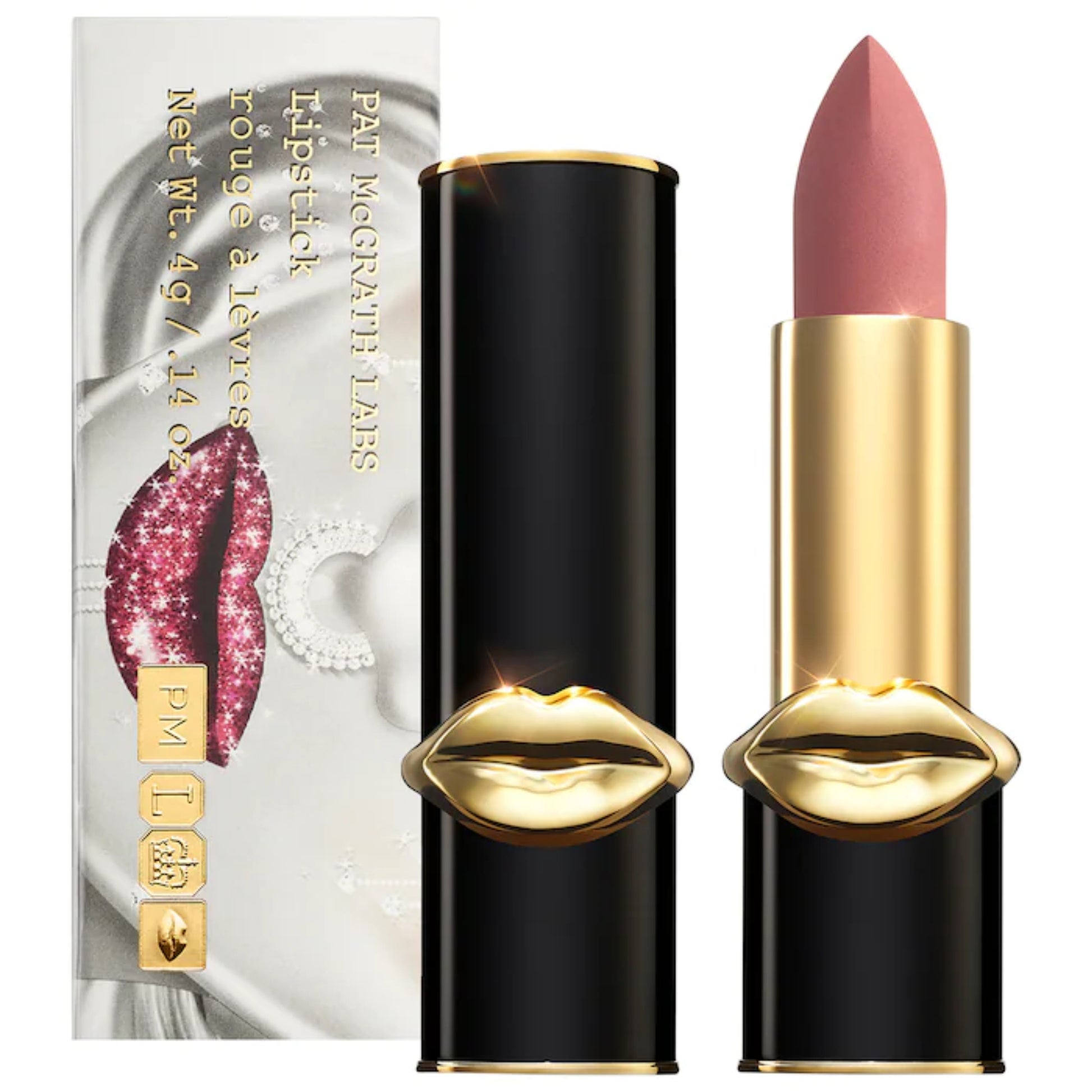 Labial MatteTrance - PAT McGRATH LABS vista frontal con fondo blanco.