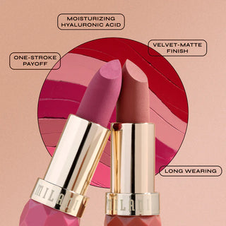 Labial Color Fetish Matte Lipstick - Milani vista frontal con fondo blanco.