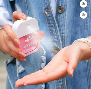 Set Desinfectante de manos Hidratante Power Mist con llavero y estuche - Wish