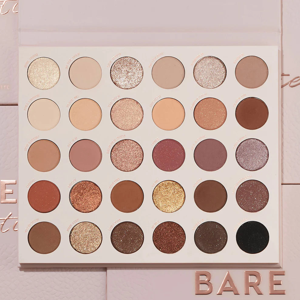 Paleta de Sombras de Ojos Bare Necessities - ColourPop vista frontal con fondo blanco.