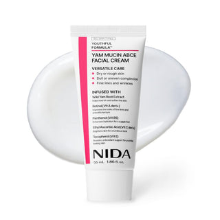 Crema Facial Youthful Formula™ Yam Mucin ABCE | Wild Yam Root Extract, Retinal - NIDA
