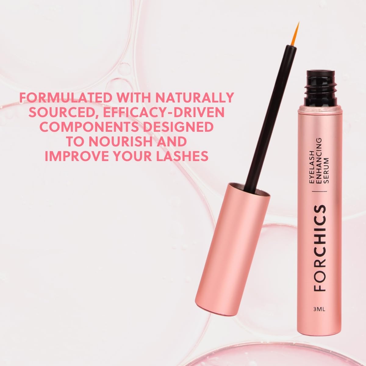 Serum para Pestañas potenciador del crecimiento ForLash - Forchics vista frontal con fondo blanco.