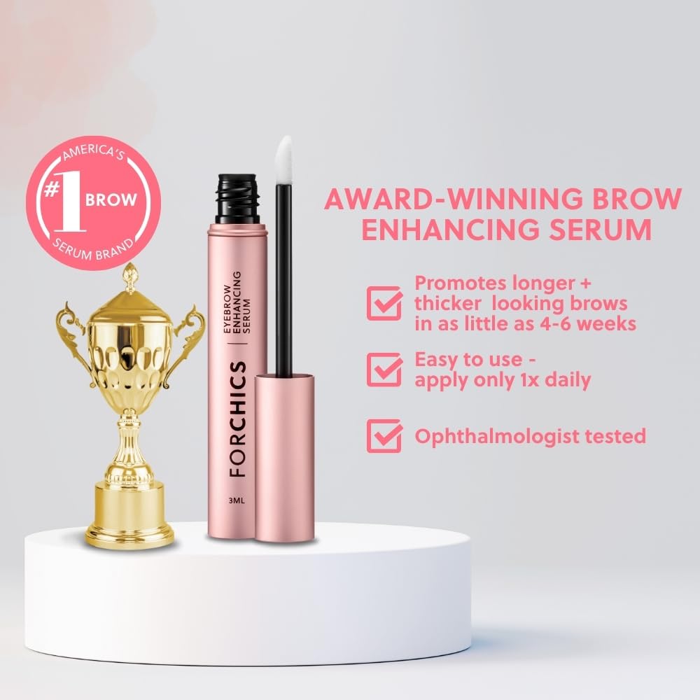 Serum para Cejas potenciador del crecimiento ForBrow - Forchics vista frontal con fondo blanco.