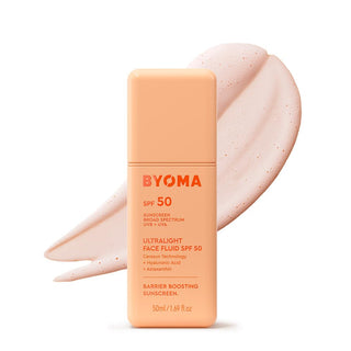 Crema facial hidratante & protectora Ultralight Face Fluid SPF 50 - BYOMA