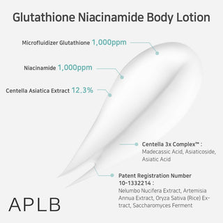 Glutathione Niacinamide Body Lotion | LIPO GLUTA NIAC CEN™ 12.5% - APLB