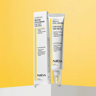 Crema Revive Eye Cream para Rostro y Cuello con Retinal, Peptide Complex, Bakuchiol - NIDA