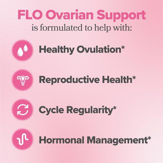 FLO — Apoyo para la salud ovárica: equilibrio hormonal. Con DIM y Ácido fólico - O Positiv Health