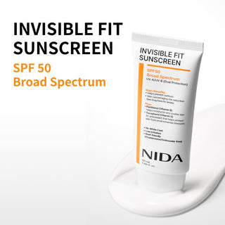 Protector Solar Invisible Fit Sunscreen SPF 50 Broad Spectrum - NIDA