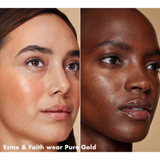 Bronzing Drops - elf cosmetics vista frontal con fondo blanco.