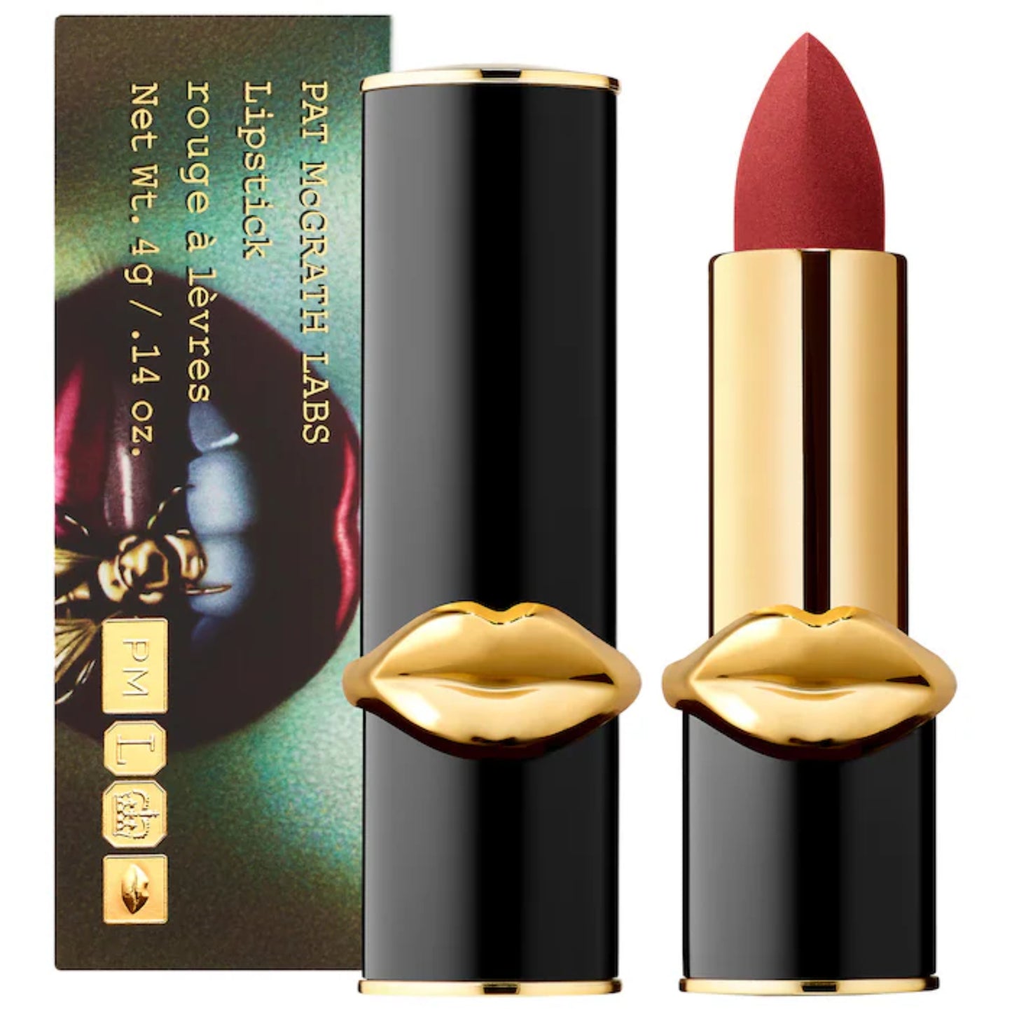 Labial MatteTrance - PAT McGRATH LABS vista frontal con fondo blanco.