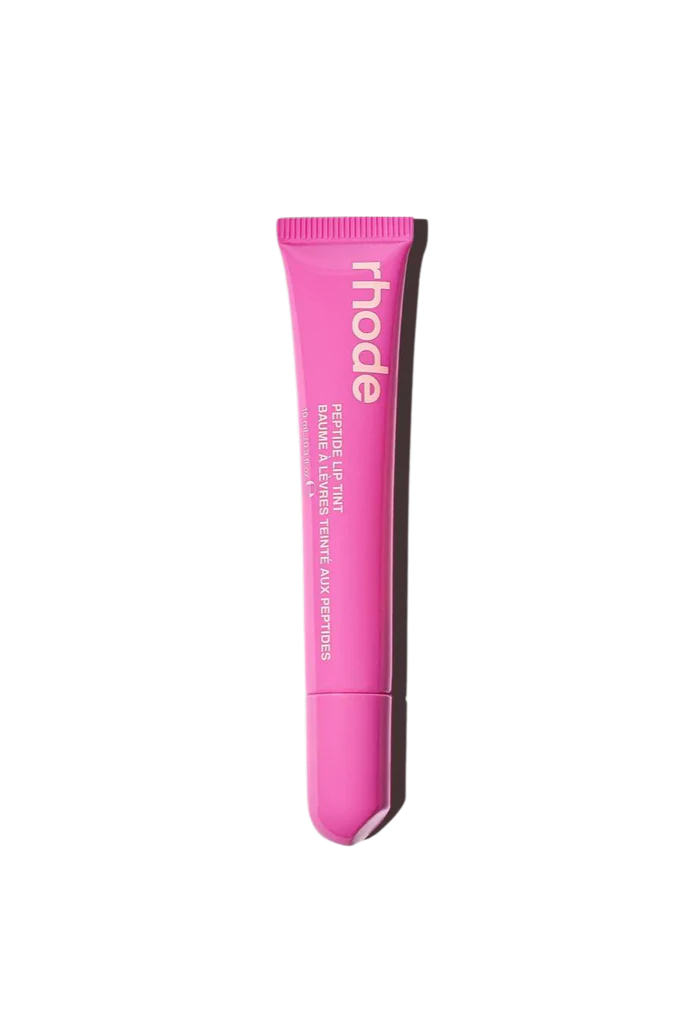 Tinte labial Peptide lip tint THE TINTED LIP LAYER - Rhode Skin vista frontal con fondo blanco.