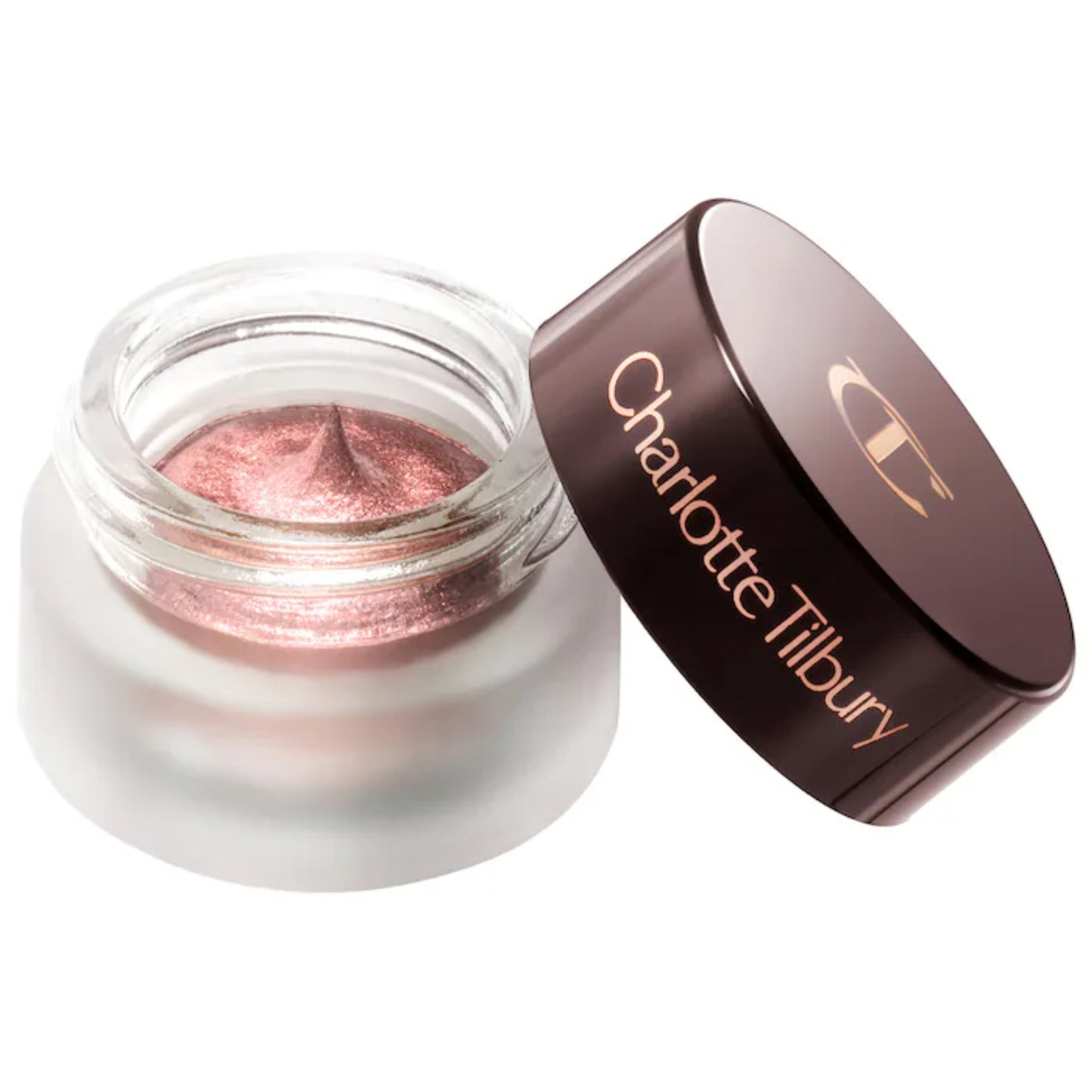 Sombra de ojos en Crema Brillosa - Charlotte Tilbury vista frontal con fondo blanco.